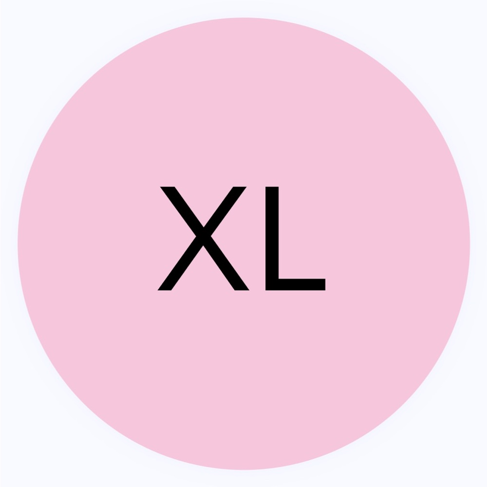 30 STICKERS - 2” ROUND - SIZE XL LABELS - PINK